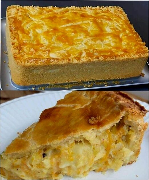 Pode ser uma imagem de torta e shepherd's pie